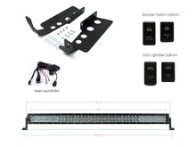 Load image into Gallery viewer, 2014-2021 TOYOTA TUNDRA 42" HIDDEN GRILLE CURVED LED LIGHT BAR BRACKETS KIT