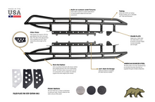 Load image into Gallery viewer, 2010-2022 TOYOTA 4RUNNER STEP EDITION BOLT ON ROCK SLIDERS
